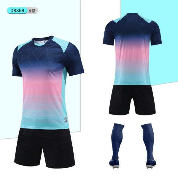 D8869 Football training suit for adults and children - 图片 3