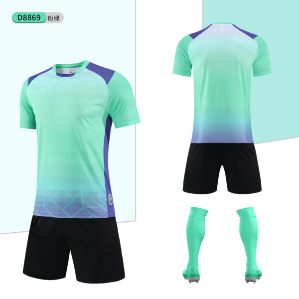 D8869 Football training suit for adults and children - 图片 5