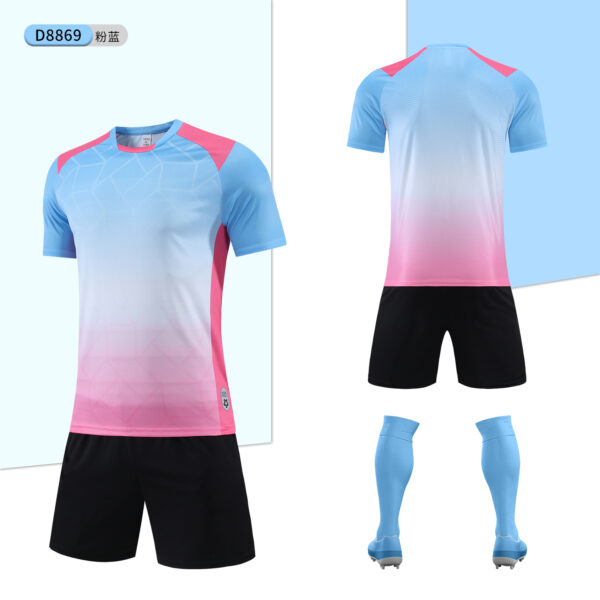 D8869 Football training suit for adults and children - 图片 4
